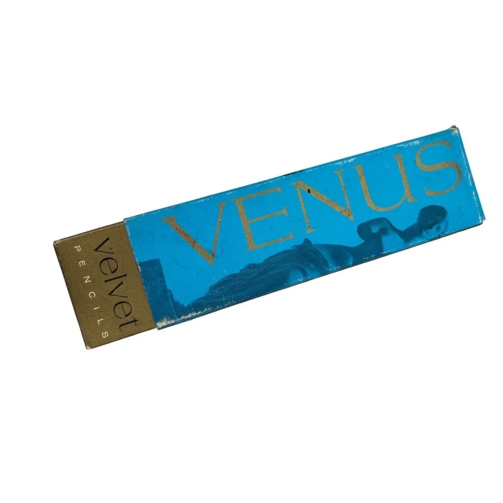 Vtg Venus Velvet Pencils No. 4 Very Hard Yellow Writing Set Original Box 11 Cttg